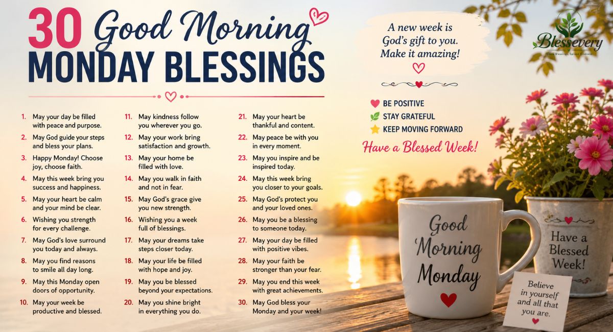 good morning monday blessings
