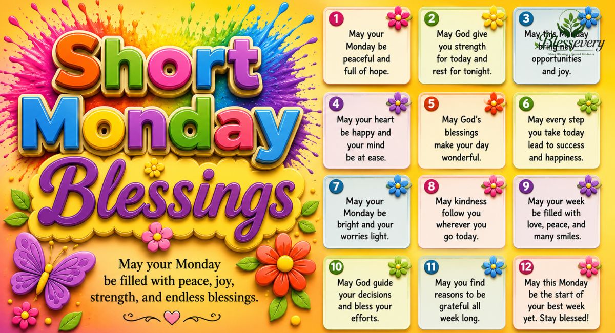 short monday blessings