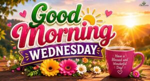 Good Morning Wednesday image with sunrise