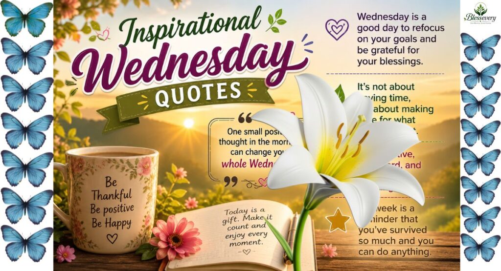nspirational Wednesday Quotes with sunrise,