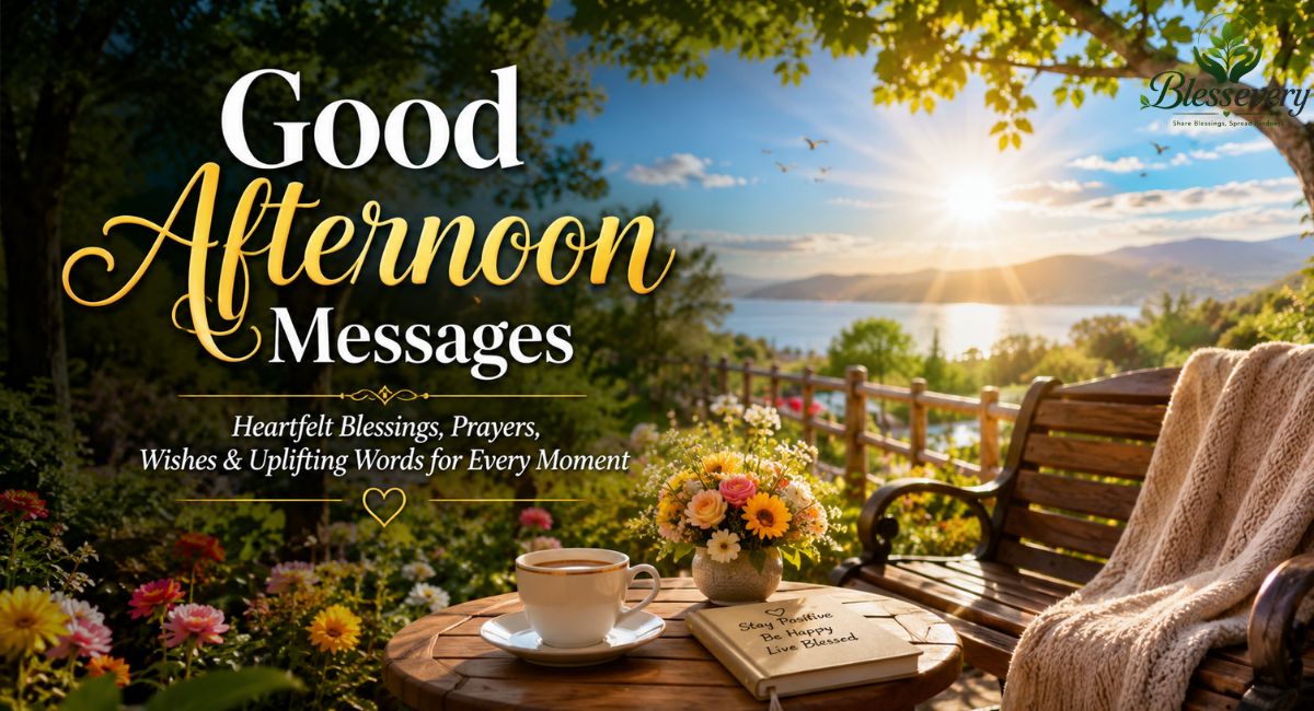 Good Afternoon Messages, Blessings and Prayers