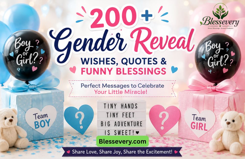 Gender Reveal Wishes, Quotes and Funny Blessings