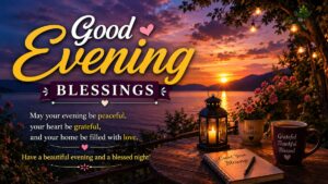 Good evening blessings for a peaceful and blessed evening