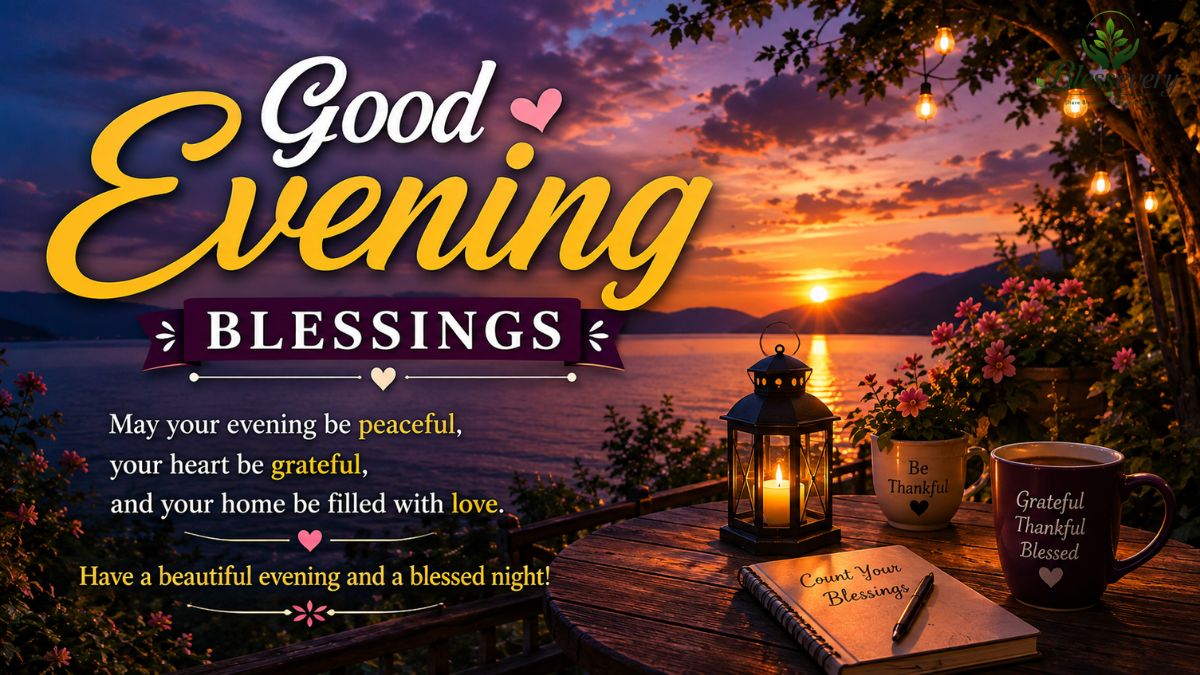 Good evening blessings for a peaceful and blessed evening