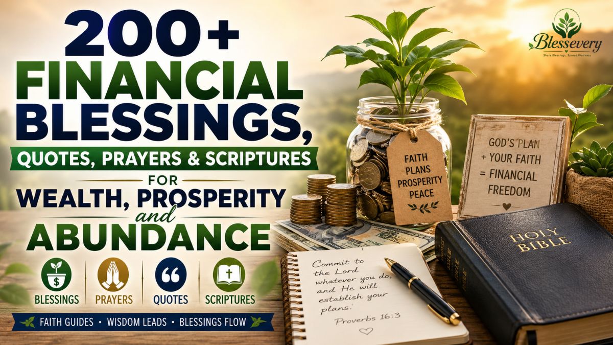 200+ financial blessings, quotes, prayers and scriptures for wealth and abundance