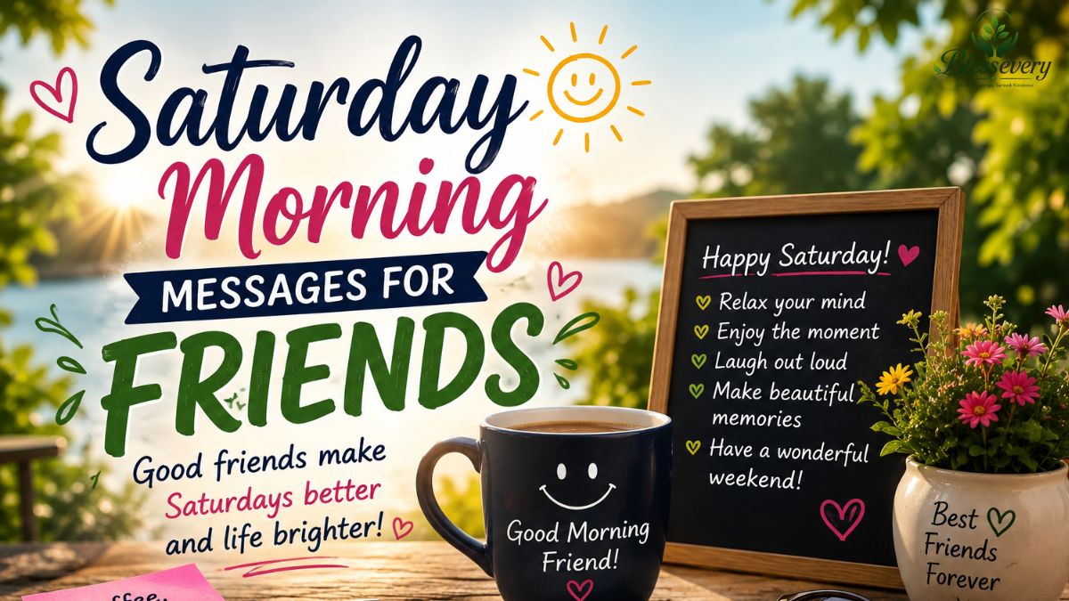 Saturday Morning Messages for Friends with happy weekend wishes