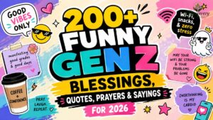 200+ Funny Gen Z Blessings, Quotes and Prayers for 2026