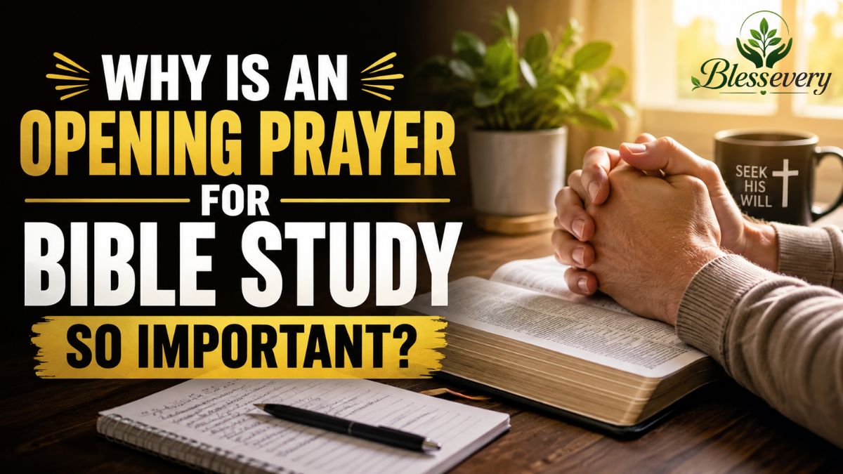 Why is an opening prayer for Bible study so important