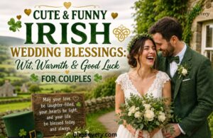 Cute and funny Irish wedding blessings for couples
