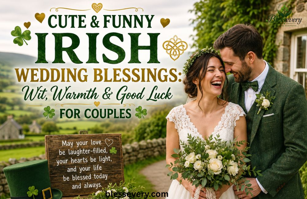 Cute and funny Irish wedding blessings for couples