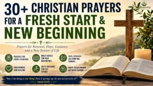 Christian prayers for a fresh start and new beginning
