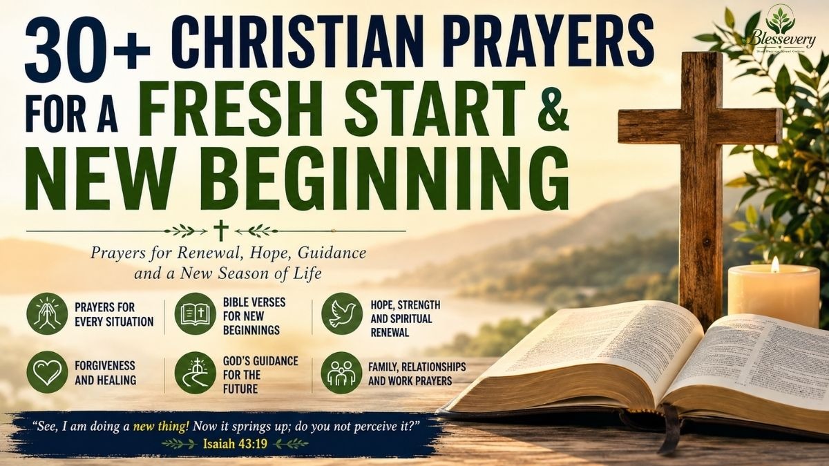 Christian prayers for a fresh start and new beginning