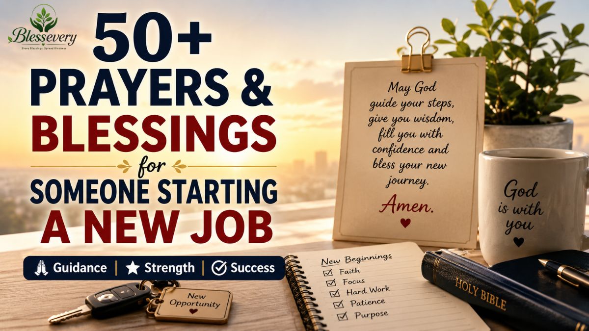 Prayers and blessings for someone starting a new job