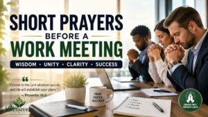 Short prayers before a work meeting for wisdom, unity, and clarity