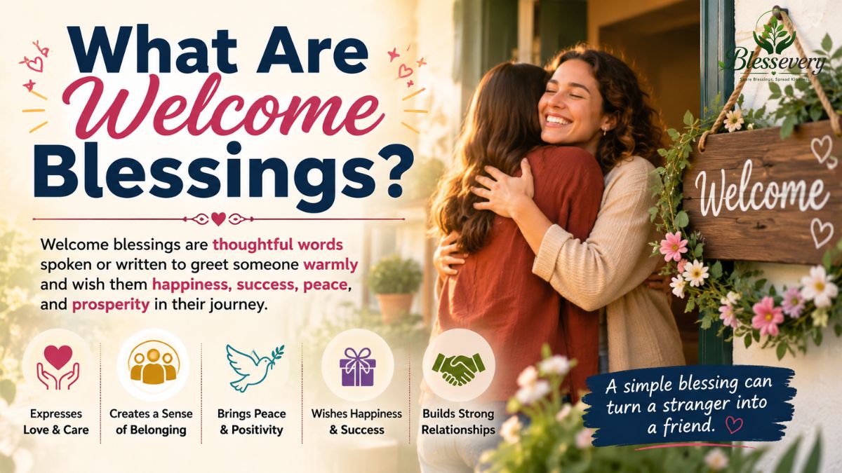 What are welcome blessings and why they are meaningful