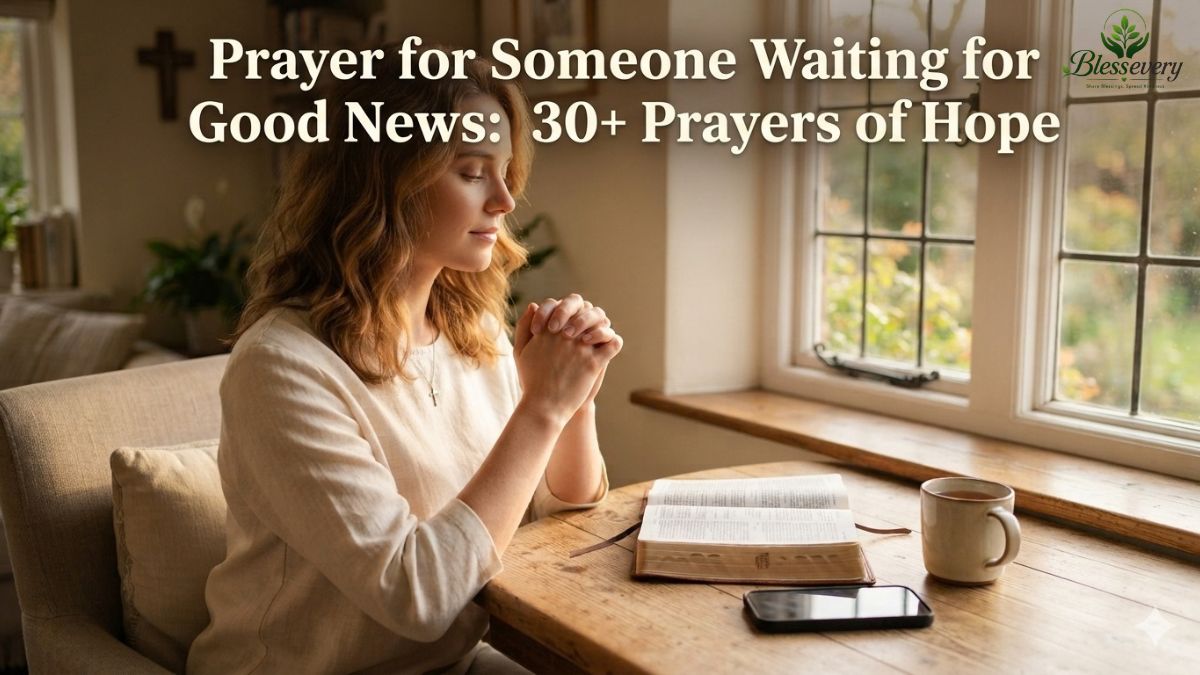 Prayer for someone waiting for good news with hope and faith