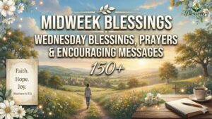 Peaceful midweek Wednesday blessing with calming morning light