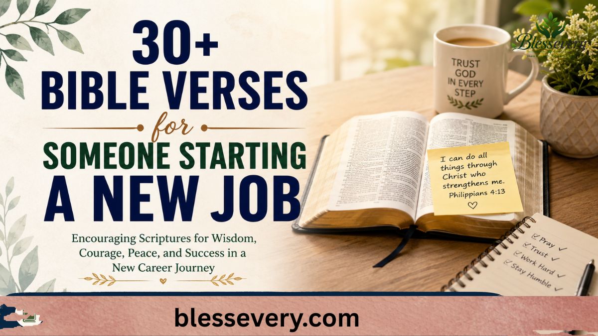 Bible verses for someone starting a new job