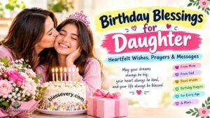 Birthday blessings for daughter with heartfelt wishes, prayers and messages
