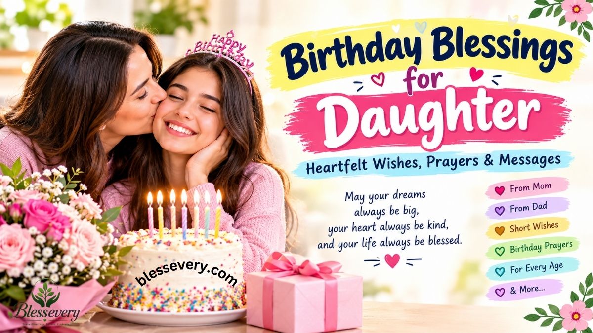 Birthday blessings for daughter with heartfelt wishes, prayers and messages