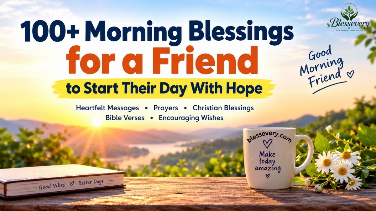 100+ morning blessings for a friend to start their day with hope