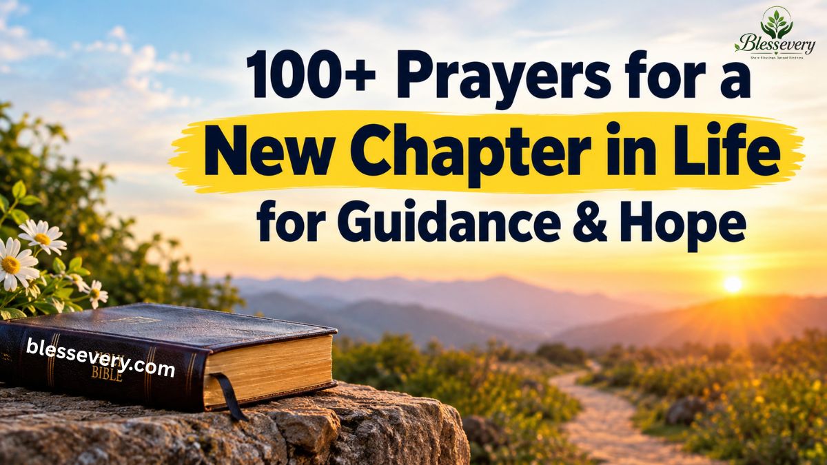 prayers for a new chapter in life