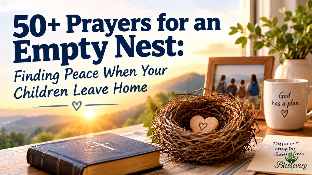 50+ prayers for an empty nest to help parents find peace when their children leave home