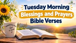 Tuesday morning blessings and prayers with Bible verses at sunrise